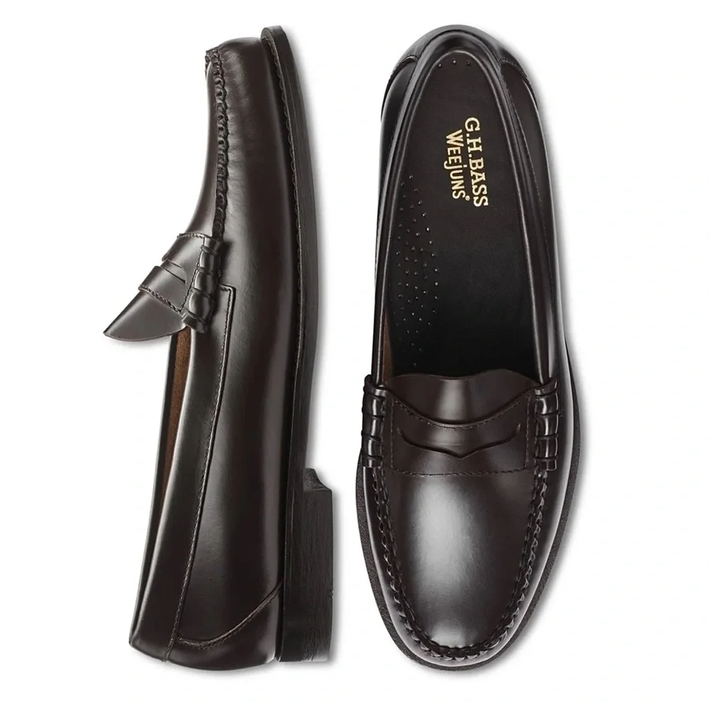 GH Bass Whitney Penny Loafer Dark Brown - Picture 2 of 16
